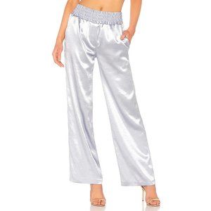 Cinq à Sept Shimmery Satin Blue Pants